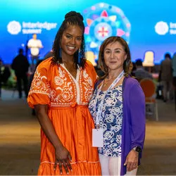 Briana Marbury and Maha Bahou at the Interledger Summit